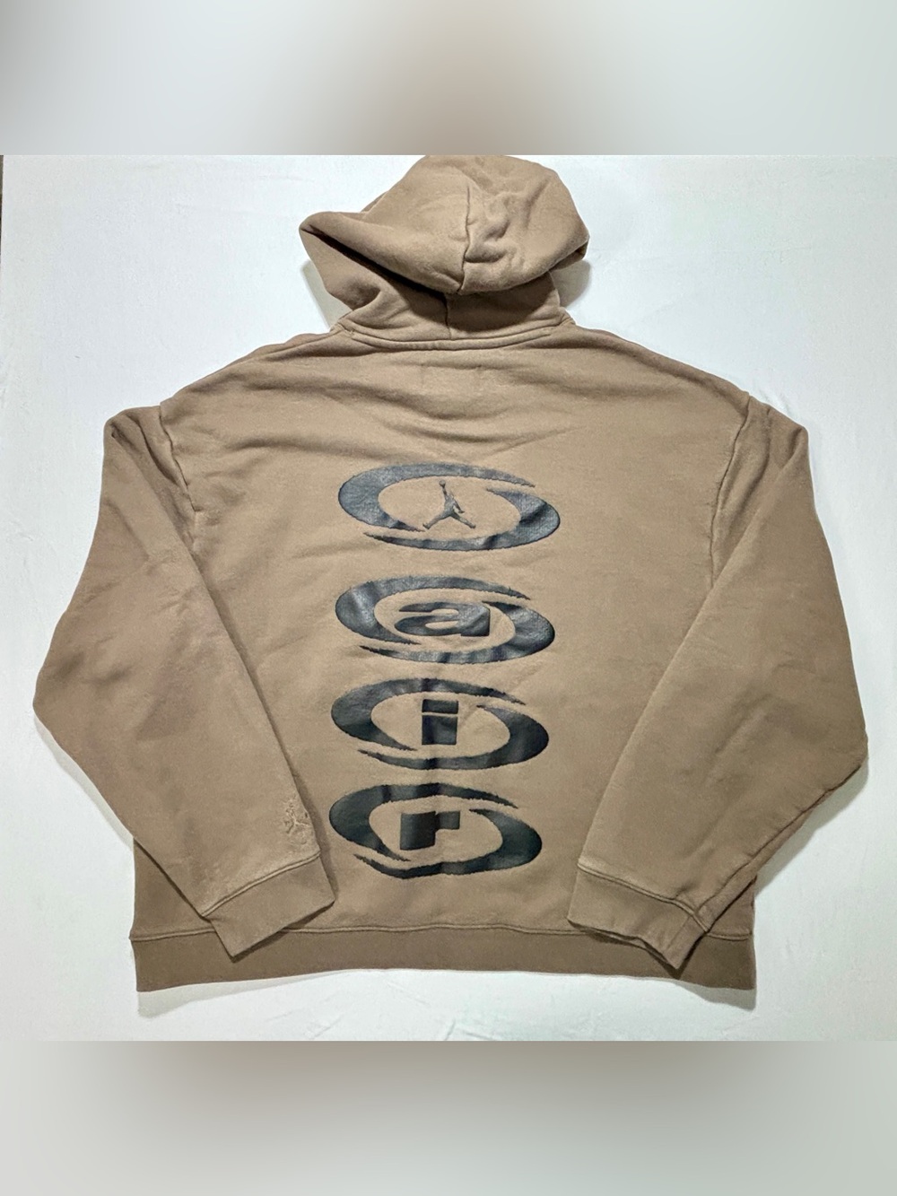 Nike Air Jordan Y2K Graphic Pullover Hoodie Brown Men’s Large